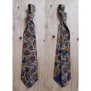 Men's Italian Silk Tie - Vintage 80s-90s